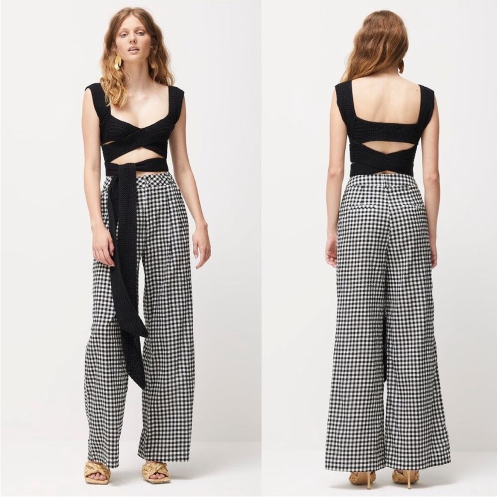 Atoir Tulip cropped sweater wrap top